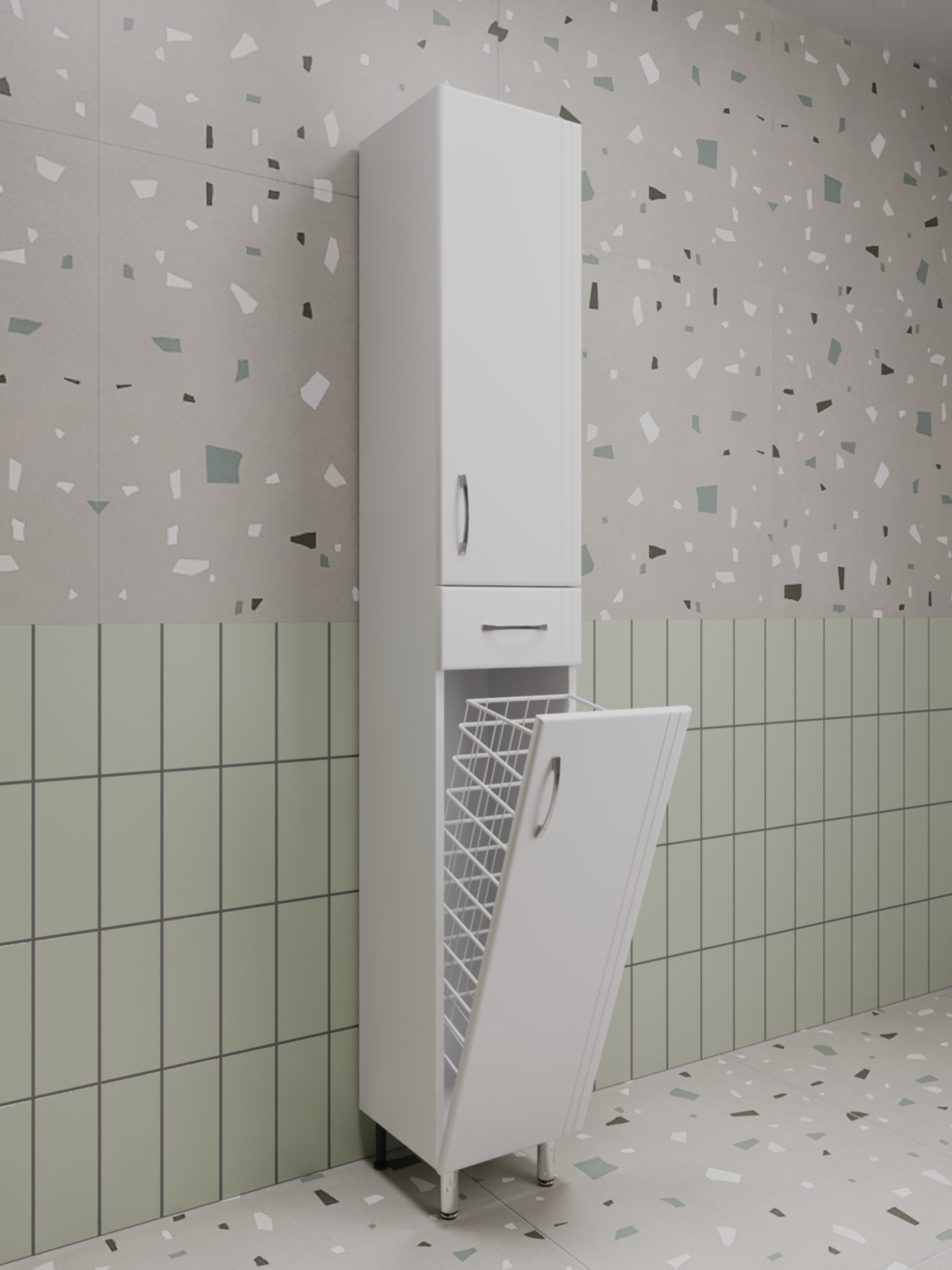 Колонна Style Line Эко Стандарт 30 с бельевой корзиной