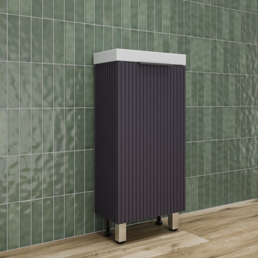 Тумба напольная "СОЛО" универсальная (Como 40) Графит Нубук