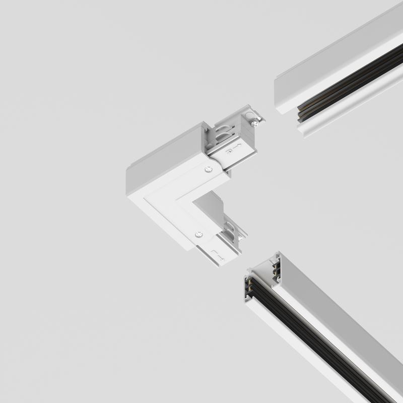 Коннектор угловой внутр. Trinity бел. Voltega TRA-VGL005CL-31W-R