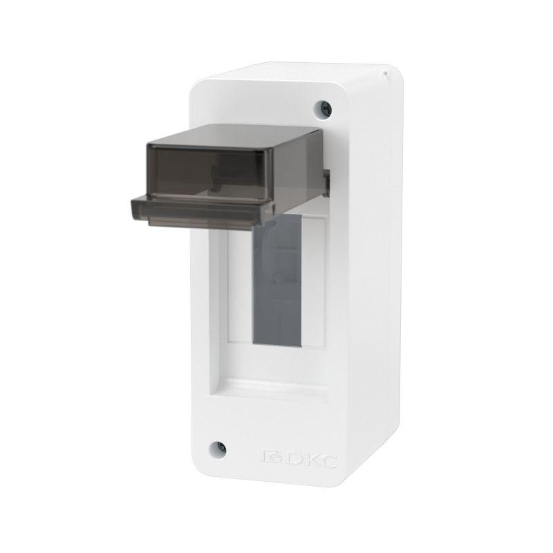 Щиток настенный 2мод. IP41 с тонированной дверцей бел. DKC F02W0WD