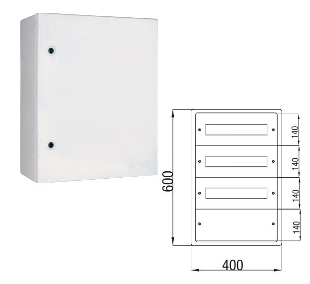 Корпус щита распределительного 400х600х200мм полиэстер Cetinkaya Pano CP532