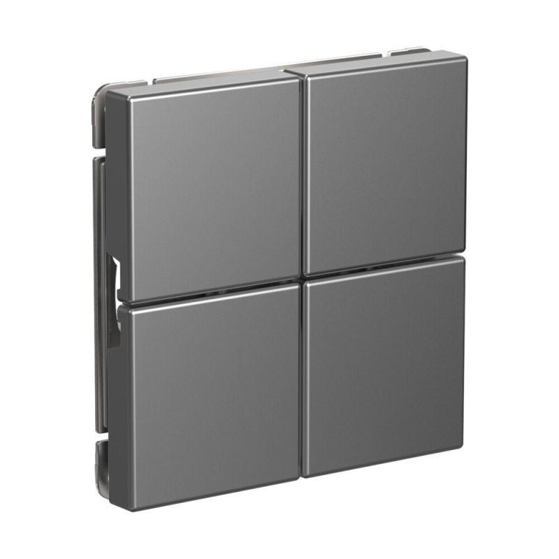 Выключатель сценарный 4-кл. ArtGallery (сх. 1) сталь SE GAL000974