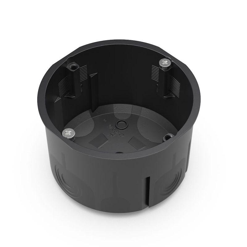 Коробка установочная 68х47 двухкомпонентн. для сплошных стен черн. Промрукав 60-0710См