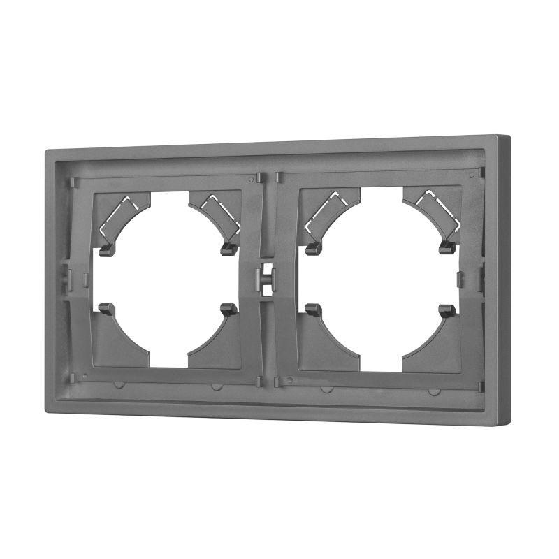 Рамка пластиковая FRM-TENDO-PL-2-GR Arlight 053841
