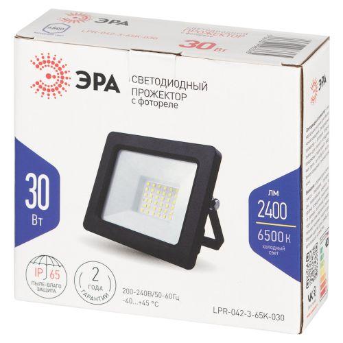 Прожектор светодиодный LPR-042-3-65K-030 30Вт 6500К 2400лм IP65 с встроен. фотореле Эра Б0064443