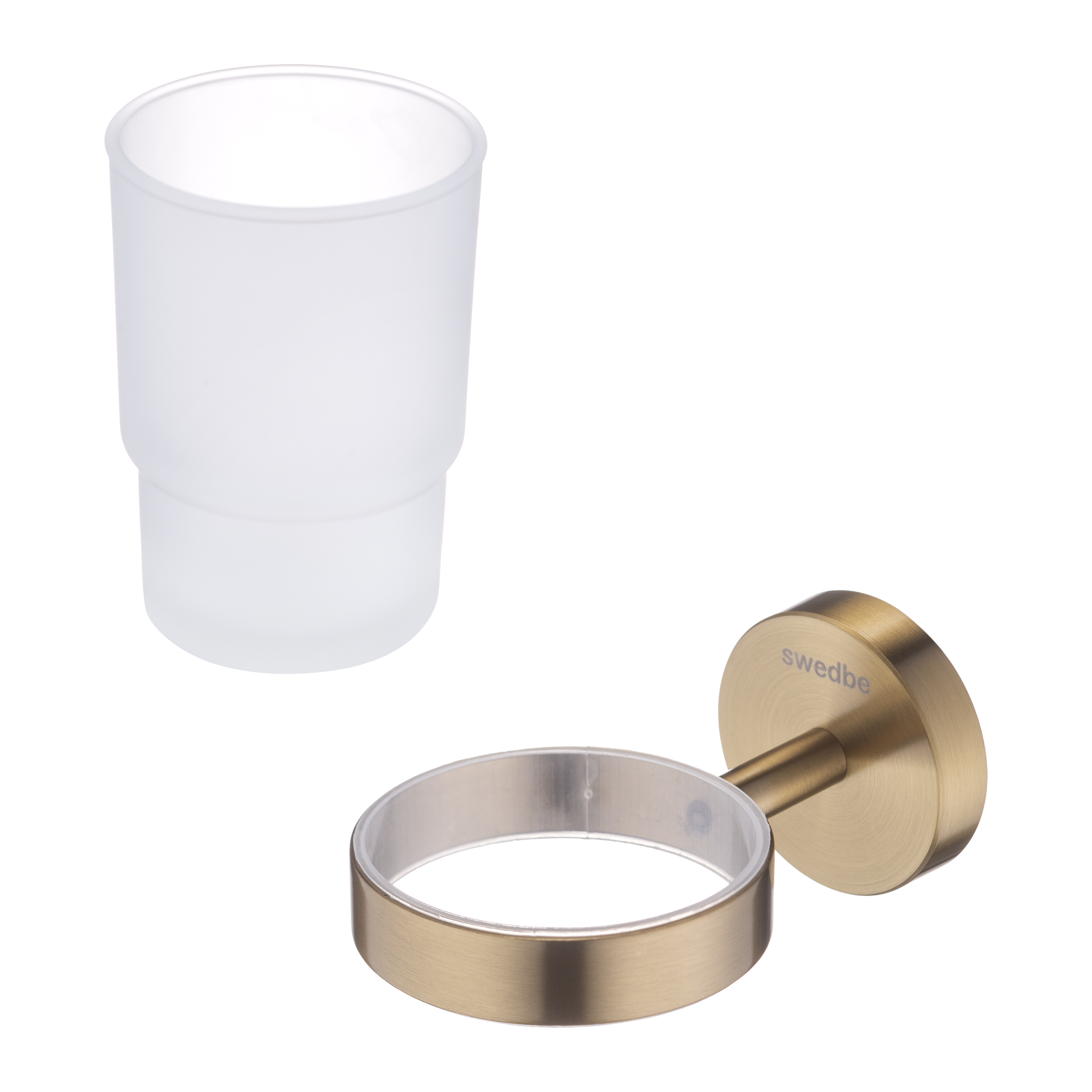 Подвесной стакан с держателем для зубных щеток Swedbe Select 9813GO