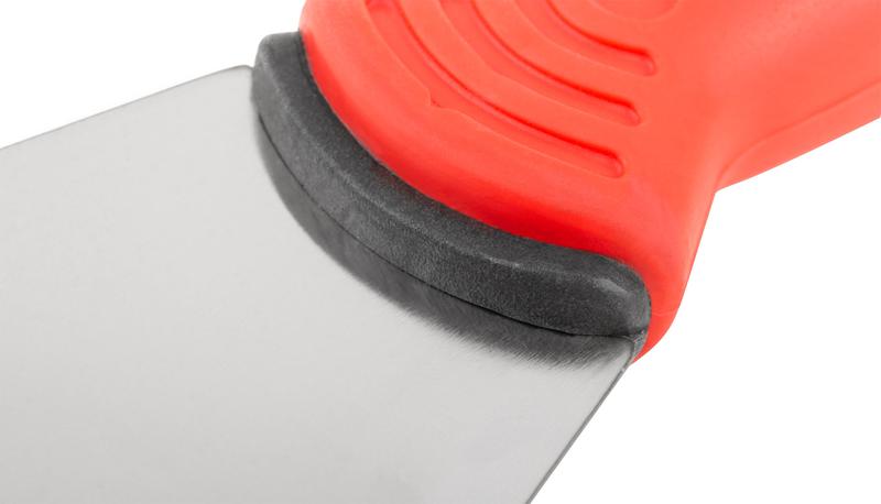 Шпатель 80мм прорезиненная ручка нерж. сталь КУРС 06713