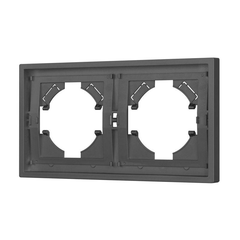 Рамка пластиковая FRM-TENDO-SFPL-2-GR Arlight 054648