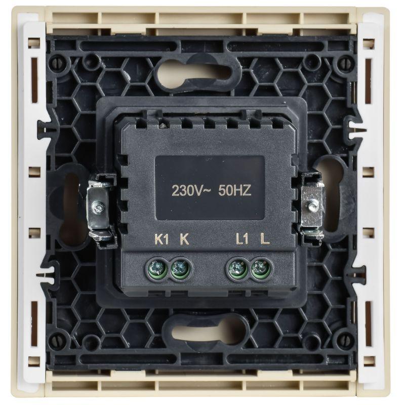 Светорегулятор поворотно-нажимной СП FORTE&PIANO FP454 600Вт ваниль IEK FP-D20-0600-K10