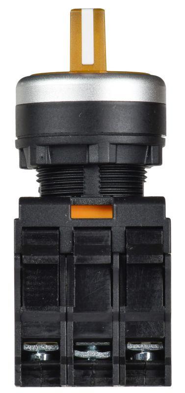 Переключатель 3 полож. 2НО с подсветкой желт. MASTER IEK MI-SW60-20XD-4-14-3-K05