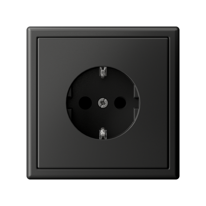 Розетка ArtGallery 16А с заземл. со шторками быстрозажим. клем. механизм базальт SE GAL001445S