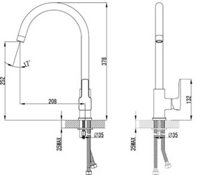 Смеситель для кухонной мойки Lemark Basis (LM3605C)