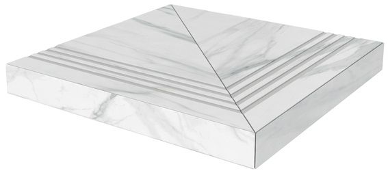 Ступень Монте Тиберио угловая универсальная клееная 33х33, SG507102R\GCA