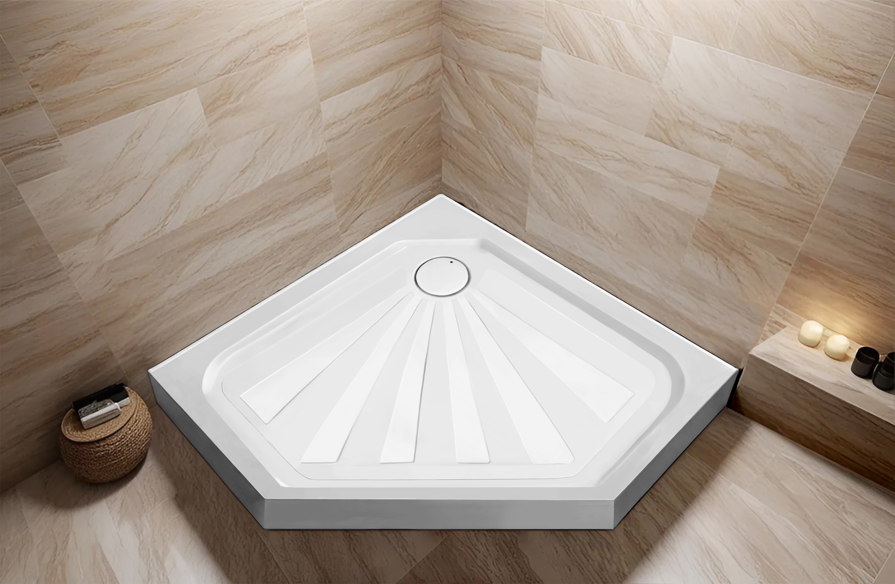 Поддон P91Ceruttispa пентагональный (90х90х12)