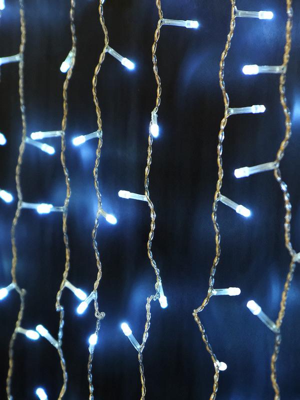 Гирлянда "Занавес" ICLLD300W-C 300LED бел. 3х3м 8режимов IP20 SHLights 4690601052988