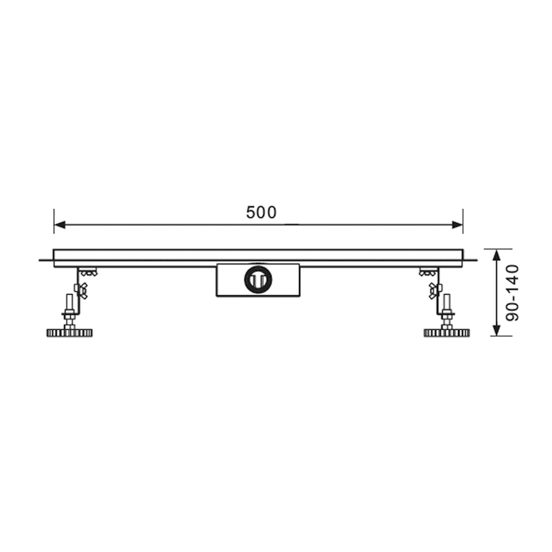 Душевой лоток Raglo R653.50.05, сатин
