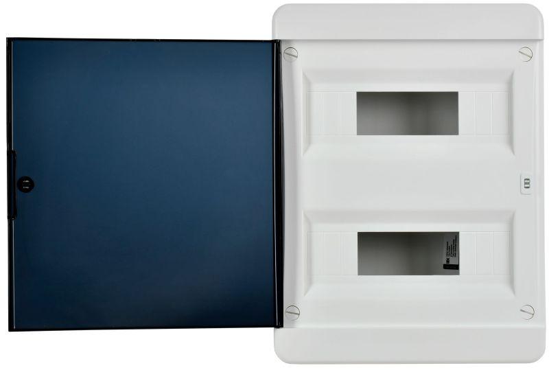 Корпус ЩРВ-П-24 TEKFOR IP41 черн. прозр. дверь пластик. IEK TF5-KP12-V-24-41-K01-K03