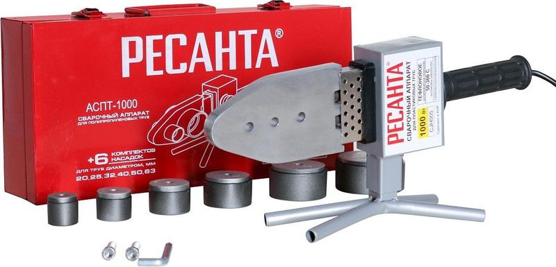 Аппарат для сварки пластиковых труб АСПТ-63/1К Ресанта 65/107