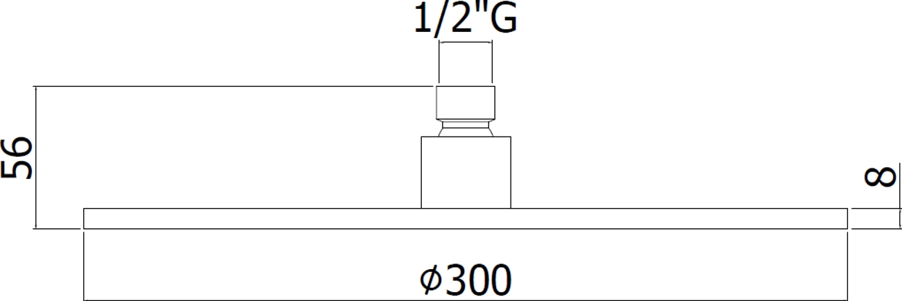 Верхний душ Paffoni Synkro King 30 ZSOF079NO