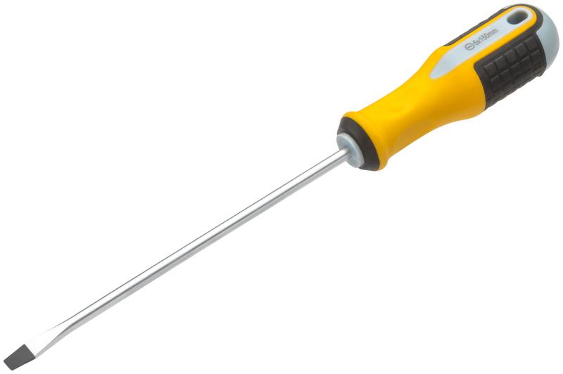 Отвертка "Старт" CrV сталь прорезинен. ручка 5х150мм SL FIT 55185