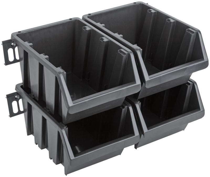 Набор лотков для крепежа (12шт лотков 225х125х125мм+6шт планок) черн. MOS 65702М