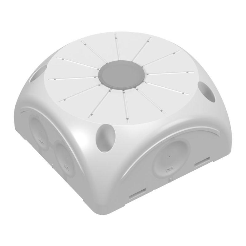 Коробка распределительная 100х100х50 двухкомпонентн.с мембранами безгалоген. (HF) для видеокамер бел. Промрукав 60-0505-9003