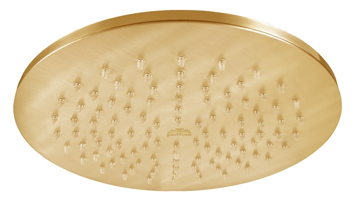 Верхний душ d.225 мод. MASTER, антикальций, медовое золото брашированное Paffoni