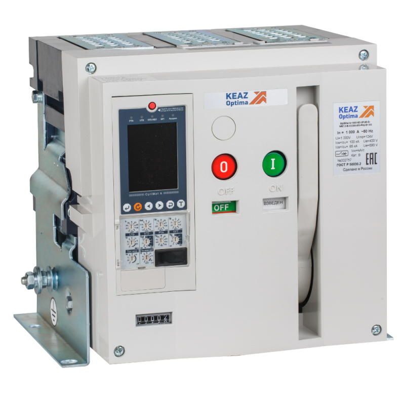 Выключатель автоматический 4п OptiMat A 3200 S4 4P 100 F MR8.1 BH C2200 M2 P04 S1 06 РЕГ КЭАЗ 383737
