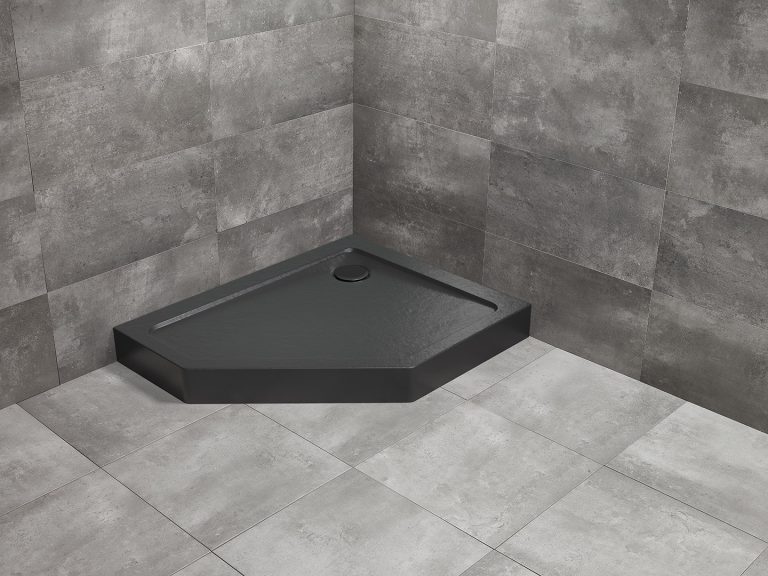 Душевой поддон Doros PT E Compact 100x90 Left Stone Black