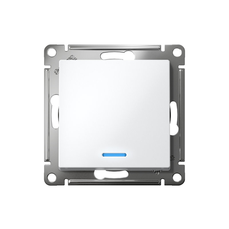 Выключатель 1-кл. AtlasDesign (сх. 1а) 10AX с подсветкой механизм лотос SE ATN001313