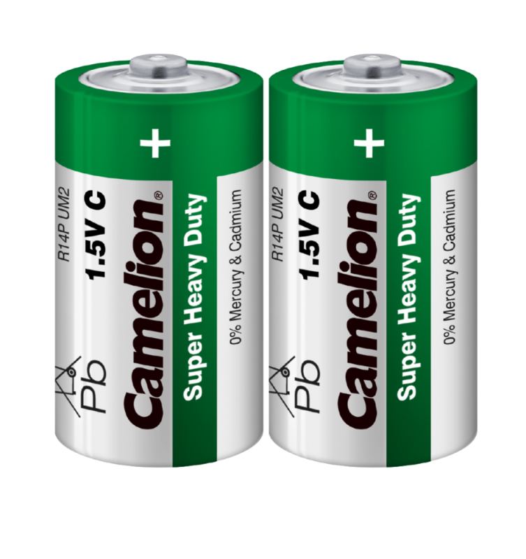 Элемент питания солевой C/R14 R14P-SP2G 1.5В SR-2 (уп.2шт) Camelion 1661