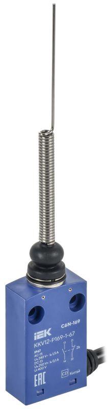 Выключатель концевой C6N-169 IP67 гибкий пружинный стержень IEK KKV12-P169-1-67
