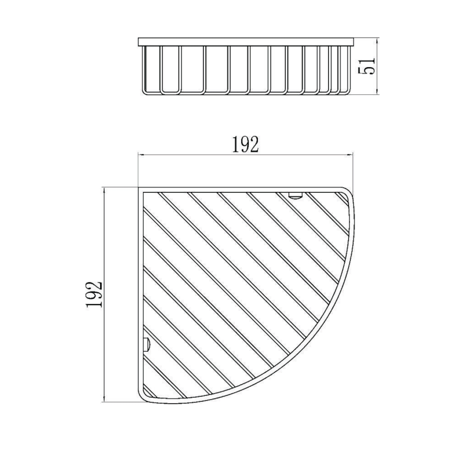 Полка угловая Savol S-002514-1, хром