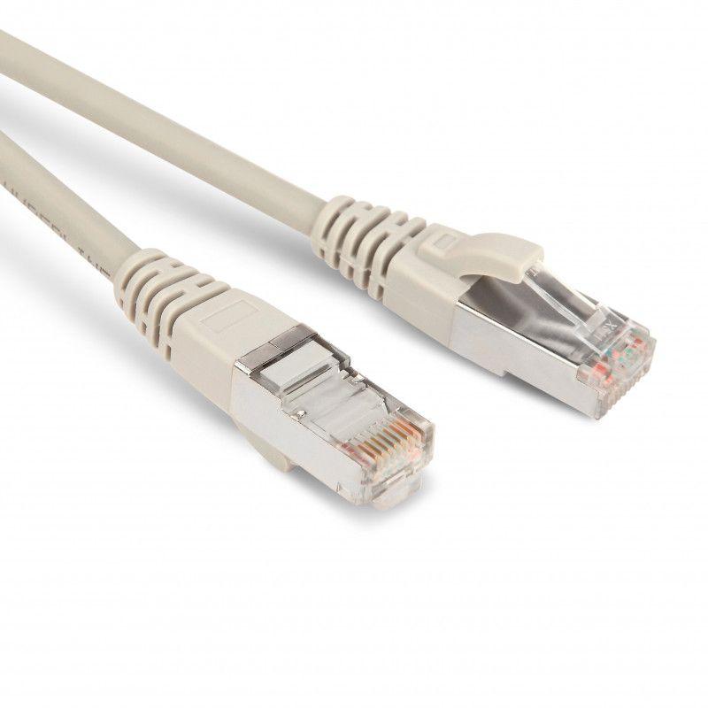 Патч-корд кат.5E F/UTP экранир. LSZH PC-LPM-STP-RJ45-RJ45-C5e-0.5M-LSZH-GY 0.5м сер. Hyperline 42307