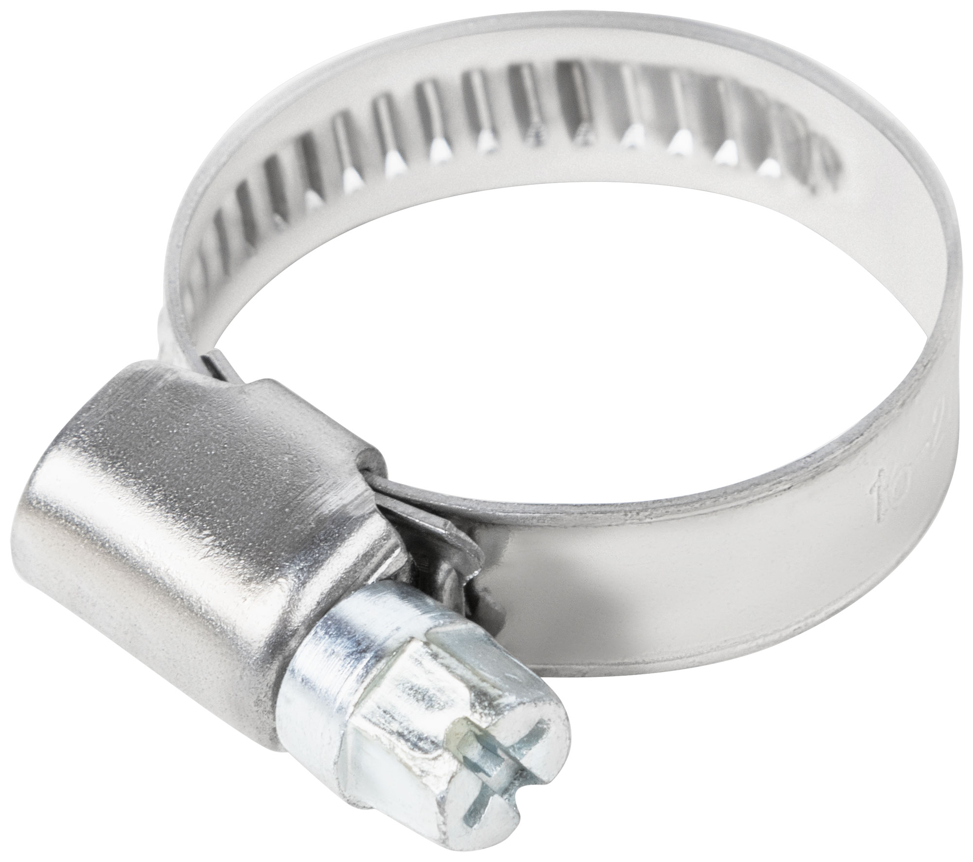 Хомут обжимной накатной, ширина 9 мм, нерж.сталь  16-27 мм