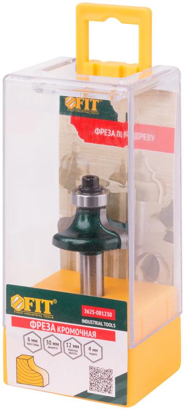 Фреза кромочная калевочная с нижним подшипником DхHхL=30х12х56.3мм FIT 3625-081230