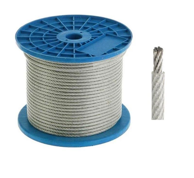 Трос в ПВХ оплетке DIN 3055 10мм (8/10) сталь (уп.100м) Промрукав PR08.29475