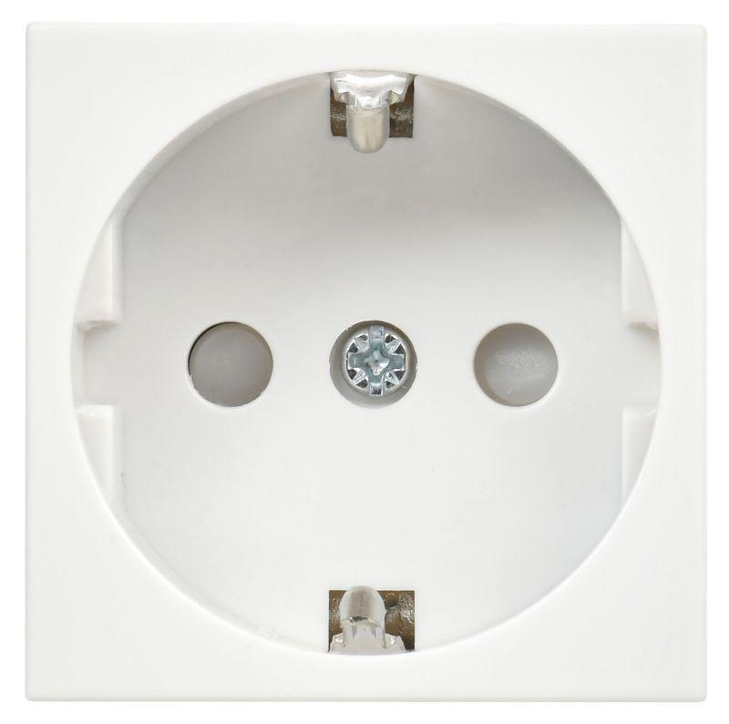 Розетка 1-м 2мод. РКС-20-30-П-К 45х45 с заземл. бел. PRIMER IEK CKK-40D-RSZB2-K01-K