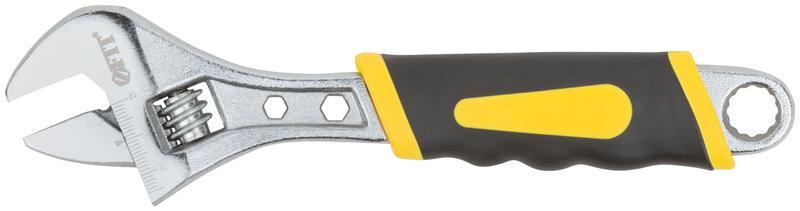 Ключ разводной "Старт" ПВХ накладка на ручку 200мм 24мм FIT 70147