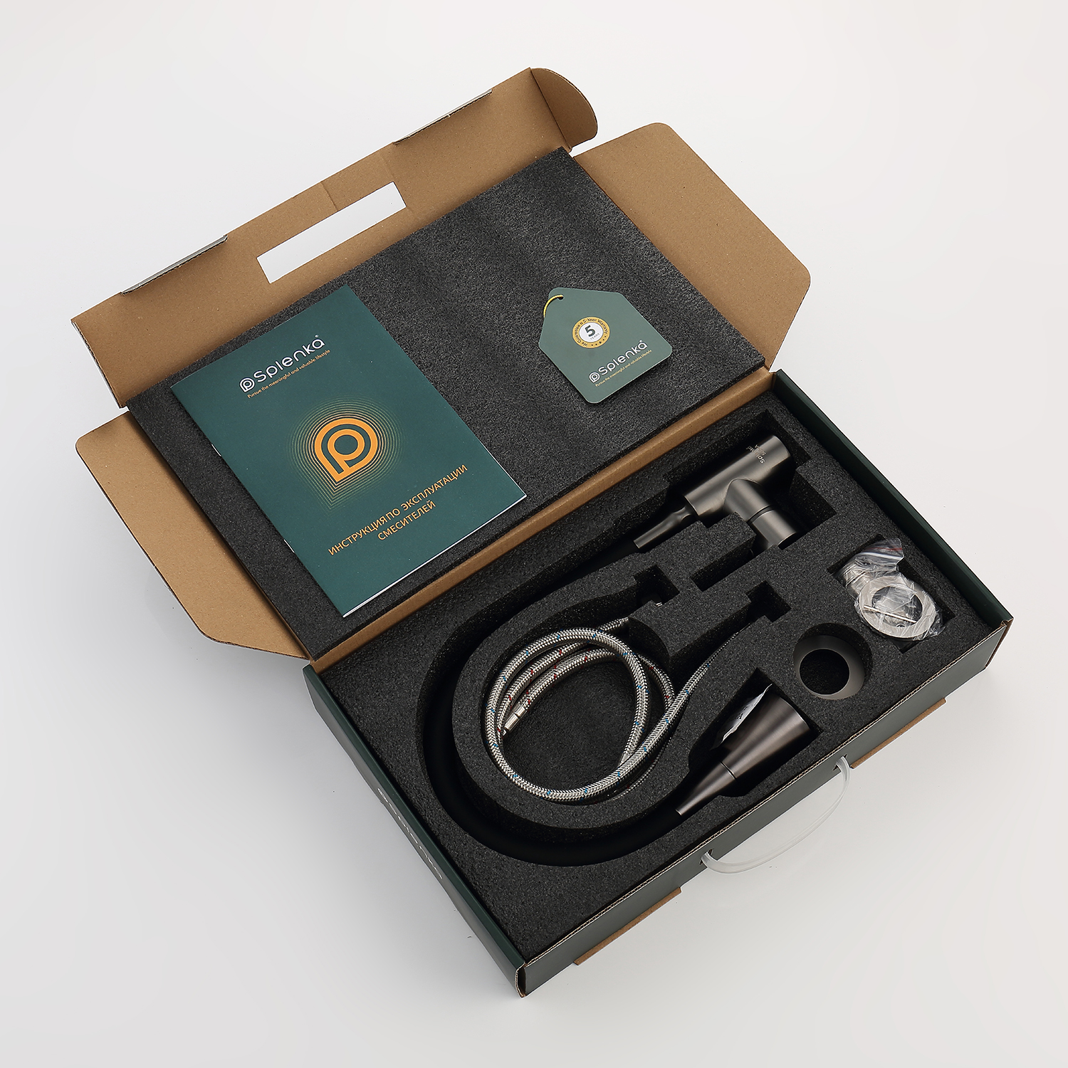 Смеситель для кухни Splenka S201.4306.09, графит