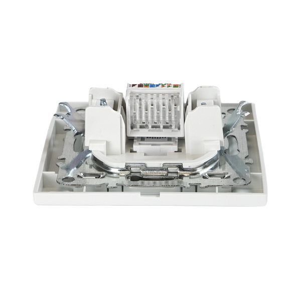 Розетка компьютерная 1-м СП Минск RJ45 бел. Basic EKF ERK01-035-10