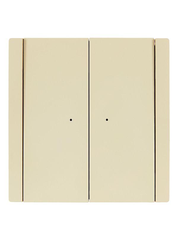 Выключатель проходной 2-кл. СП FORTE&PIANO 10А FP408 с индикацией ваниль IEK FP-V22-1-10-1-K10