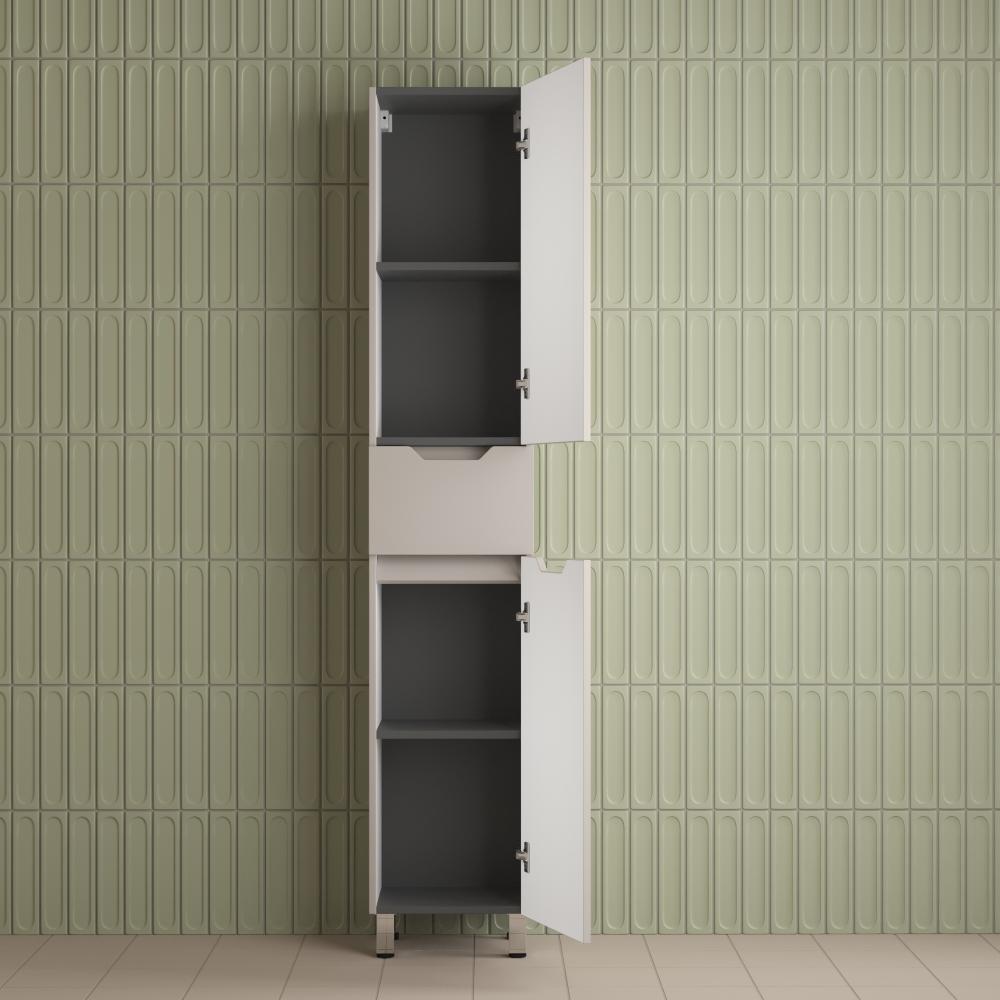 Пенал "Остин" 360 см напольный 1 ящик крем эмаль PLUS