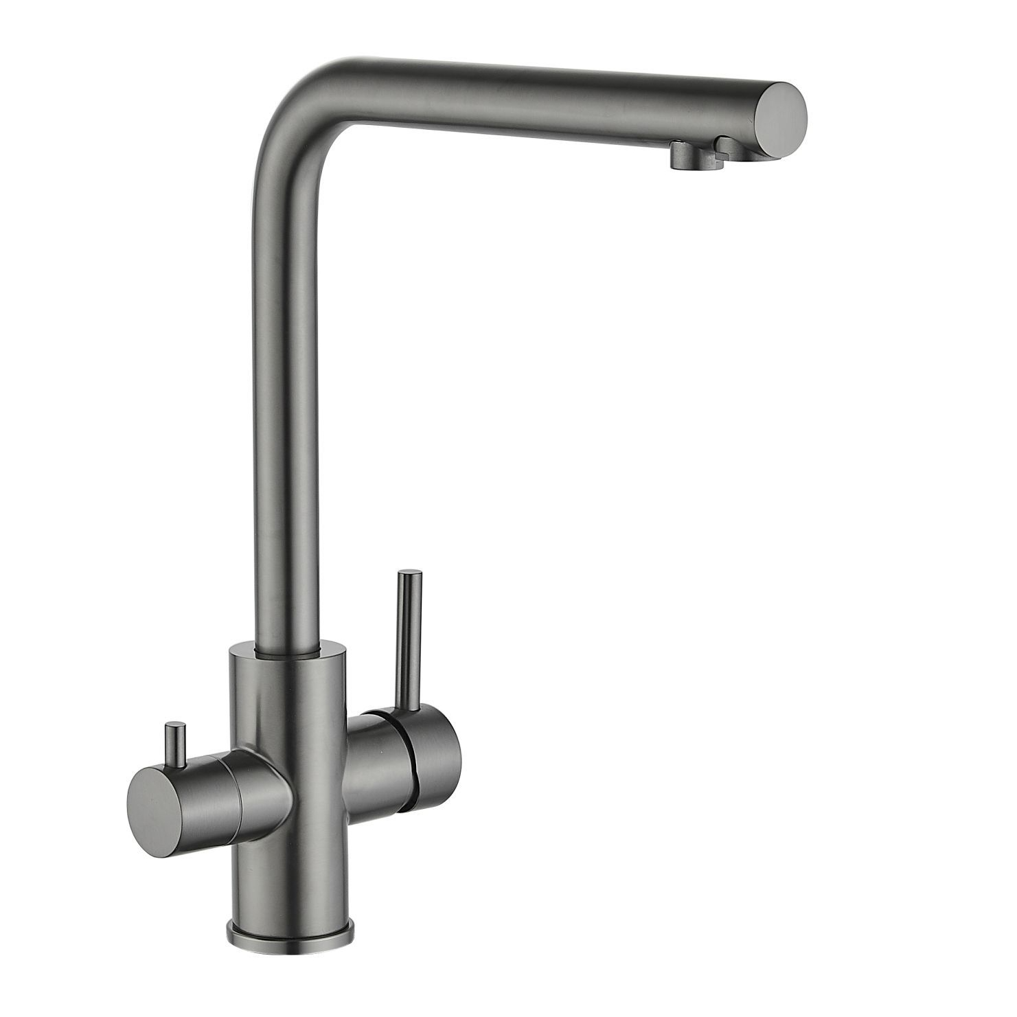 Смеситель для кухни с подключением к фильтру Fmark FS0962Q, графит