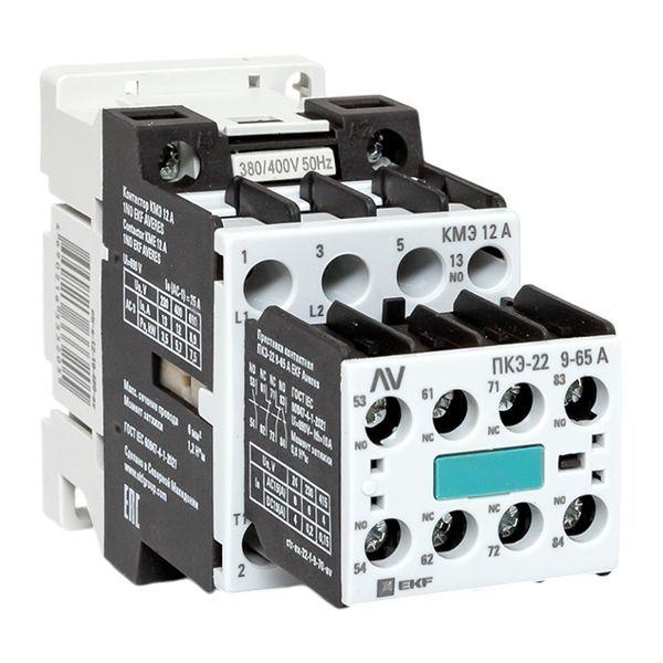 Комплект КМЭ 1НО 12А кат. 400В 2НО+2НЗ АС AVERES EKF ctr-s-12-10-400-av-22