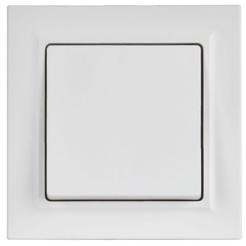 Выключатель 1-кл. СП BRITE ВСР10-1-0-БрАБ 10А в сборе арктич. бел. IEK BR-V10-0-10-K91-F