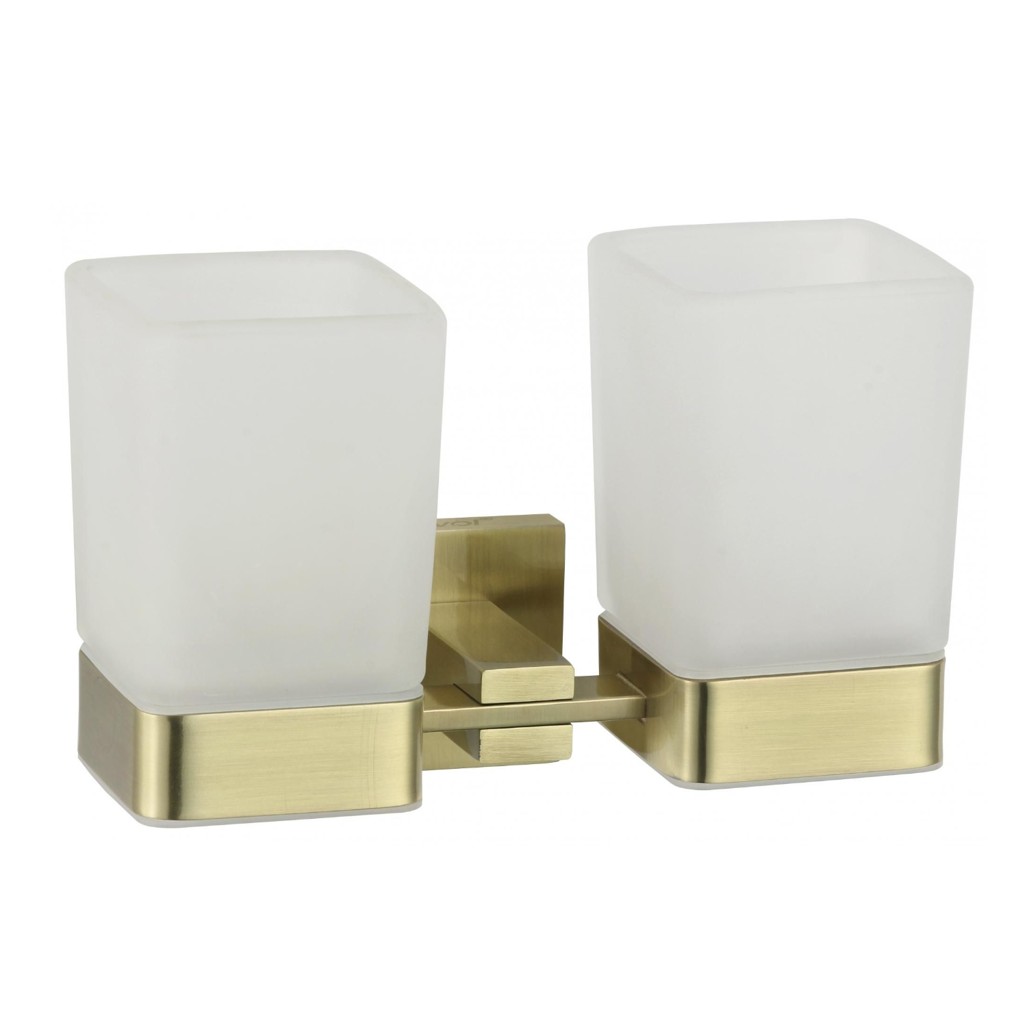 Стакан для ванной комнаты двойной Savol S-06568C, бронза