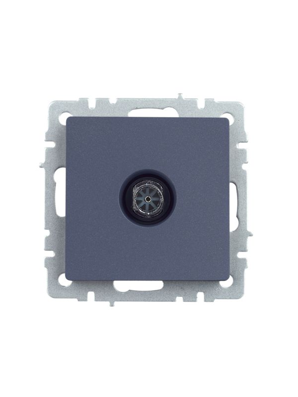 Розетка телевизионная оконечная TV СП Brite РТВ11-0-БрМ механизм маренго IEK BR-A10-O-K35