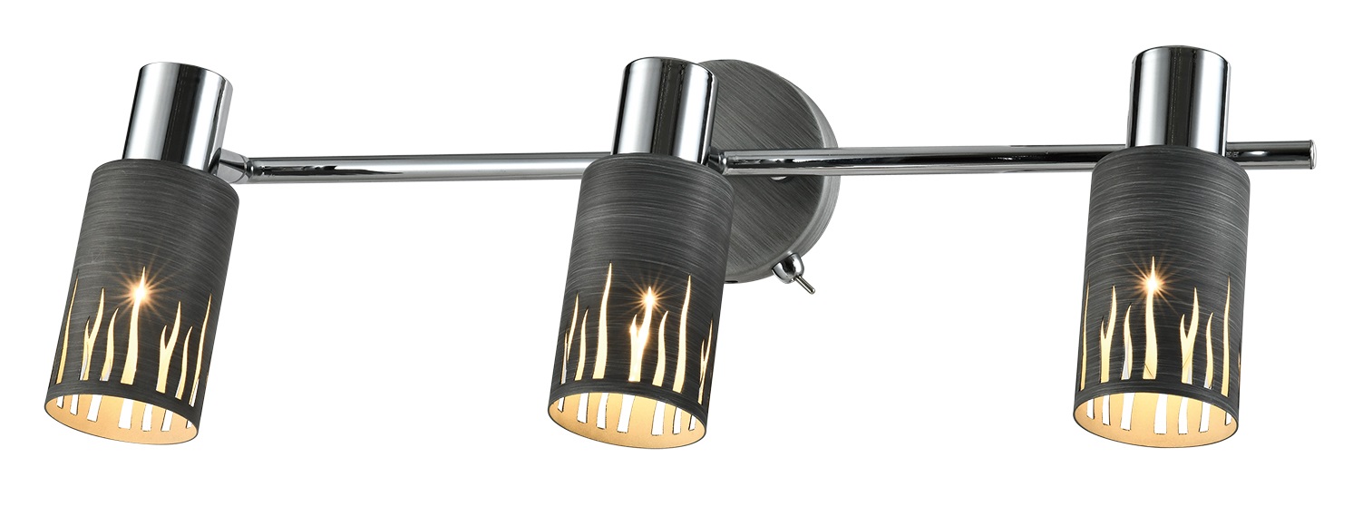 Светильник настенно-потолочный спот Lethe 3123-303 3 х Е14 40 Вт поворотный модерн с выключателем