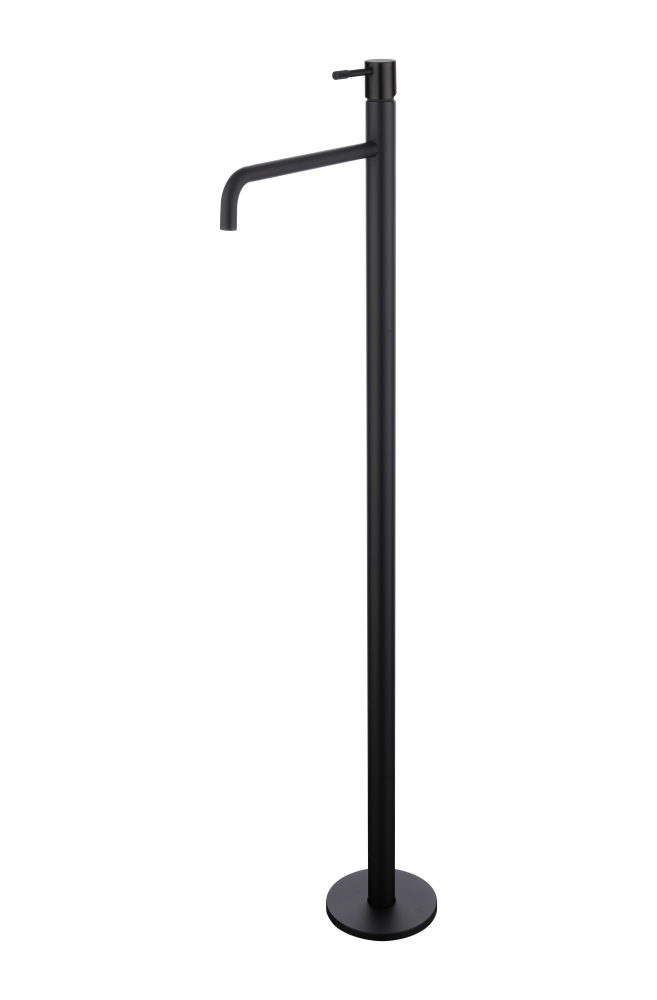 Смеситель для умывальника напольный Uno Black